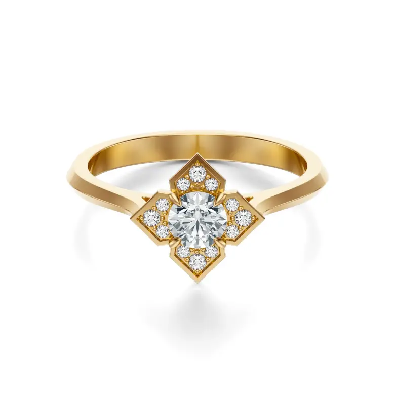 Pierścionek zaręczynowy z diamentami AJPZ_136